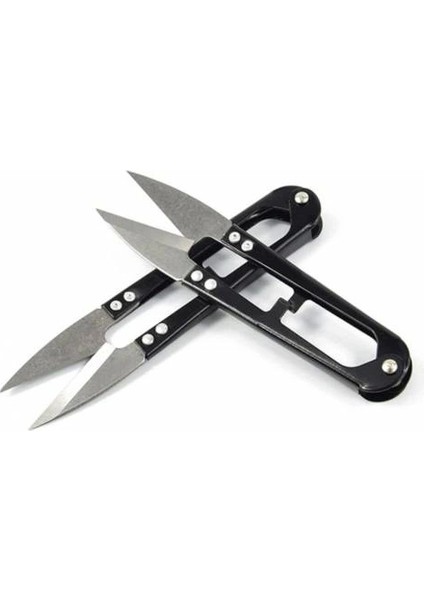 12 Adet Metal Balıkçı Makası Yaylı Otomatik Sistem Ağ Makası ( Lisinya )