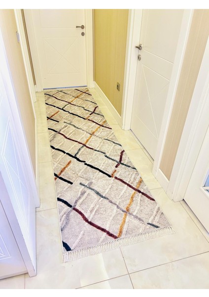 Renkli Yıkanabilir Kaymaz Taban Halı, Mutfak ve Salon Için Şık Dekorasyon Hali