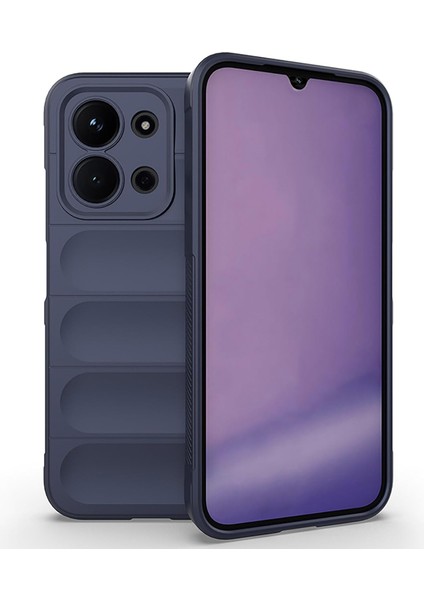 Xiaomi Redmi 15C Uyumlu Kılıf Esnek Tpu Oyuklu Arka Yüzey Tasarımlı Silikon Kapak