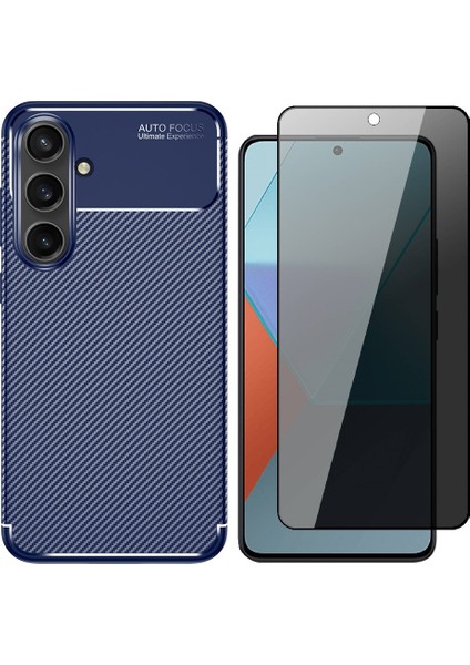 Samsung Galaxy S24 FE Kılıf Zore Negro Silikon Kapak + Hayalet Cam Ekran Koruyucu