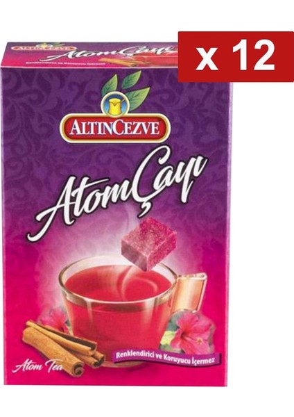 Atom Küp Çay 140 gr x 12 Adet
