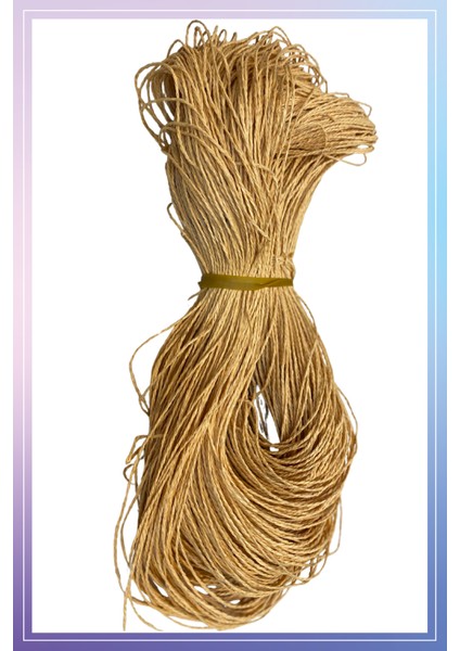 Doğal Kağıt Ip 300-350 gr Yaklaşık 300-350 Metre Kağıt Ip Örgü Ipi
