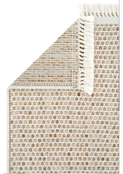 Şık Bej Bukle Krem-Taba Saçaklı Halı, Koridor ve Oturma Odası Için Zarif Tasarım fırsatları