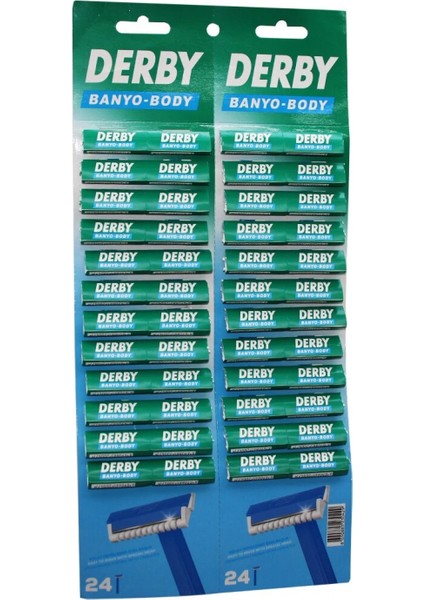 Derby Banyo Body Tek Bıçak Kartelalı Jilet 48PCS (4887)