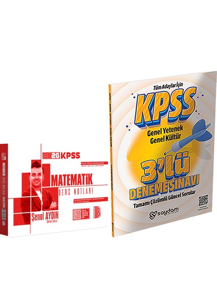 2026 Kpss Matematik Ders Notları - 3 Deneme