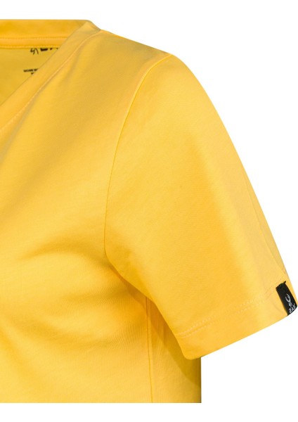 Alone Baskılı V Yaka Kadın T-Shirt 402