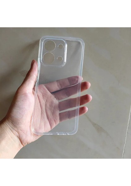 Xiaomi Redmi 15C ile Uyumlu Kılıf Şeffaf Kamera Korumalı Esnek Silikon Telefon Kılıfı Kapak