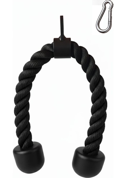 70 Cm 28mm Kalın Profesyonel Triceps Halatı - Rope Pushdown - Cable Egzersiz Aparatı