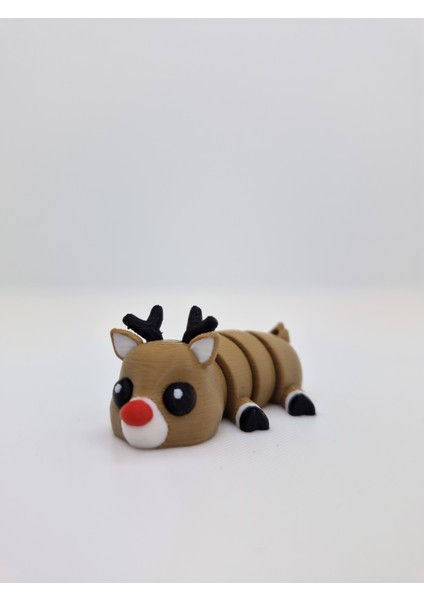 Maxipop 🦌 Kırmızı Burunlu Ala Geyik Anahtarlık – Sevimli Çanta Süsü & Figür fırsatları