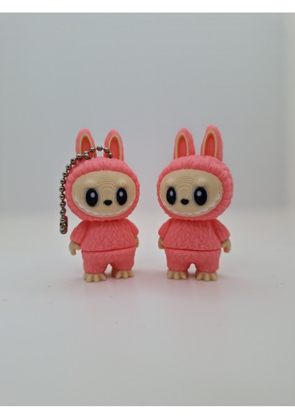 Maxipop Koleksiyonluk Mini Labubu Figür Anahtarlık – Pembe Kapüşonlu modelleri