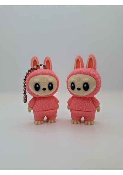 Maxipop Koleksiyonluk Mini Labubu Figür Anahtarlık – Pembe Kapüşonlu fırsatları