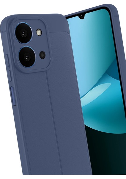 Xiaomi Redmi 15C ile Uyumlu Kılıf Deri Görünümlü Silikon Telefon Kılıfı Kapak modelleri