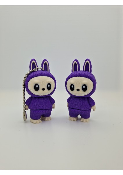 Maxipop Koleksiyonluk Mini Labubu Figür Anahtarlık – Mor Kapüşonlu modelleri