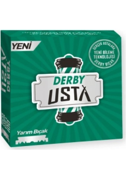 Derby Usta 100 Parça .berber Kırık Jilet (4887)