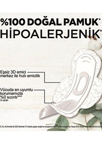 Natural 7 Uzun Ped Hipoalerjenik ve Doğal Pamukla Gün Boyu Konfor Sağlar modelleri