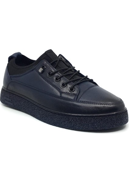 Catelli %100 Deri Ortopedik Erkek Kışlık Rahat Günlük Bağsız Streçli Sneaker Ayakkabı 40-44