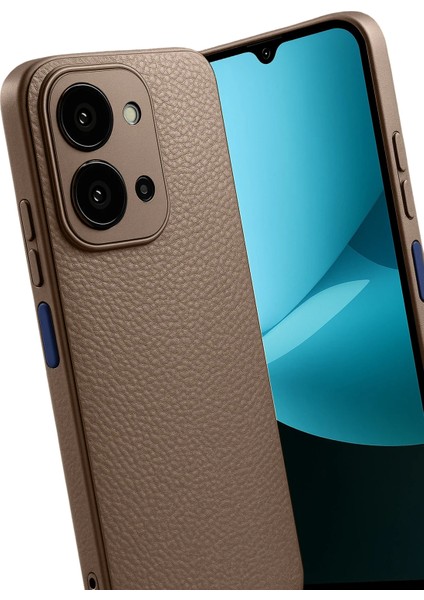 Xiaomi Redmi 15C Uyumlu Deri Dokulu Yumuşak Silikon Telefon Kılıfı Kapak modelleri