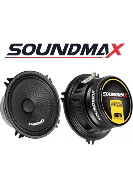 SX-M52BN Çifti 320WAT-160W Rms Deprem Serisi 13 cm Oto Midrange Hoparlör