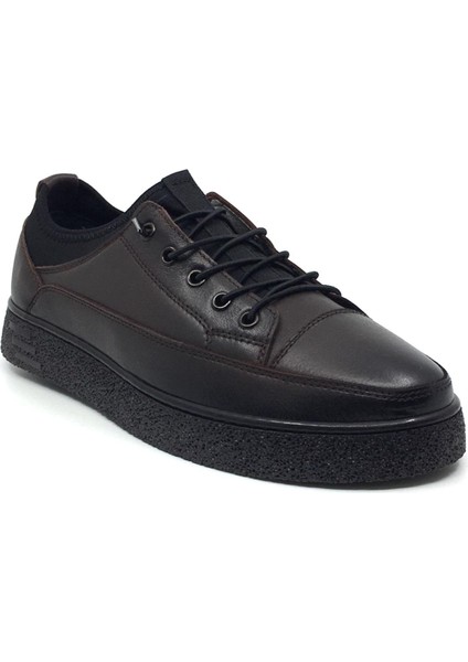 Catelli %100 Deri Ortopedik Erkek Kışlık Rahat Günlük Bağsız Streçli Sneaker Ayakkabı 40-44