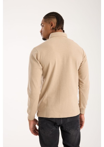 Polo Bej Uzun Kol Regular Fit fırsatları