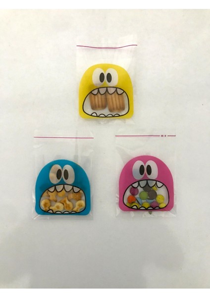 25 Adet 10X14 cm Karışık Canavar Figürlü Bantlı Şeffaf Opp Jelatin Poşet, Kurabiye Poşeti fırsatları