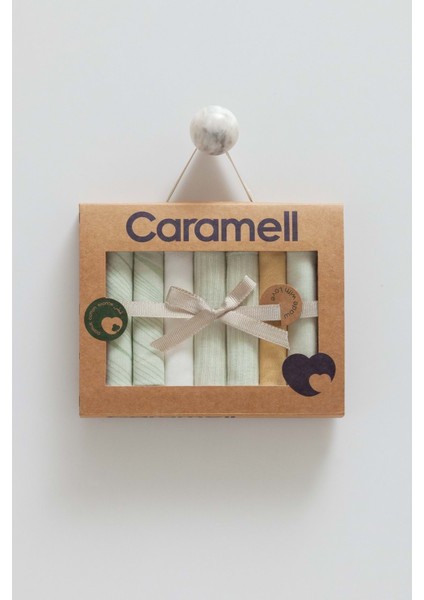 Good Baby 7li Bebe Mendili - Caramell - MND1842 - Yeşil - St - MND1842-YEŞIL-ST Yeşil