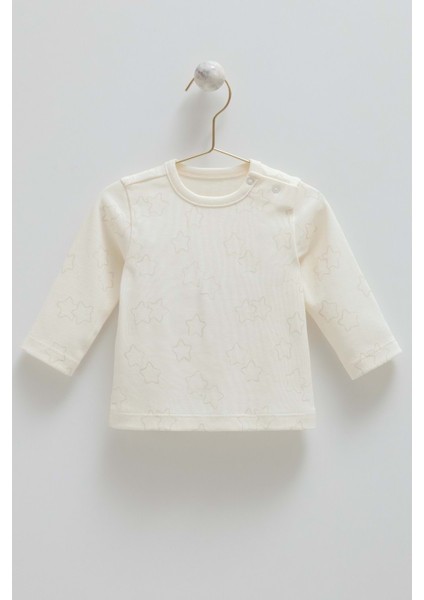 Star Poınt Sweatshırt Ön Cepli Bluz Kadife Salopet - Caramell - SLE2159 - Bej - 3 - 6 Ay - SLE2159-BEJ-3 - 6 Ay Bej fiyatları