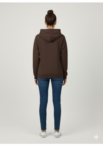 Unisex Içi Polarlı Kapüşonlu Sweatshirt fırsatları