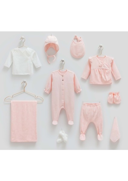 Tıny Lace 10LU Hastane Çıkışı - Caramell - ZK1911 - Pembe - 0 - 3 Ay - ZK1911-PEMBE-0 - 3 Ay Pembe