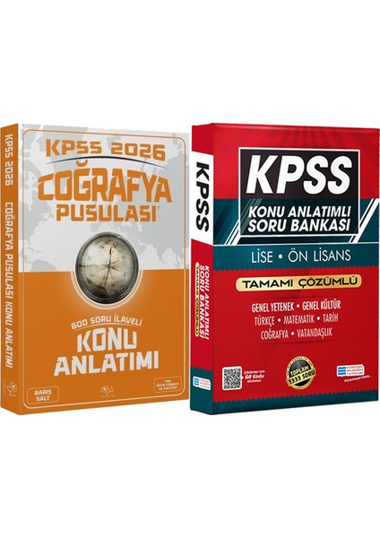 2026 Kpss Coğrafya Pusulası Soru Bankası - Lise Önlisans Konu Ant. Soru