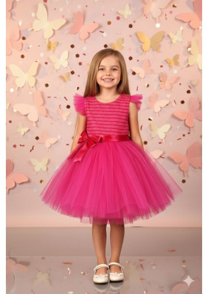 Tütülü Çocuk Abiye Elbise Gösteri Elbisesi ABY236