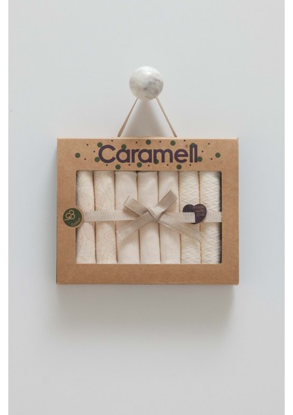 Tıny Lace 7li Bebe Mendil - Caramell - MND1894 - Bej - St - MND1894-BEJ-ST Bej