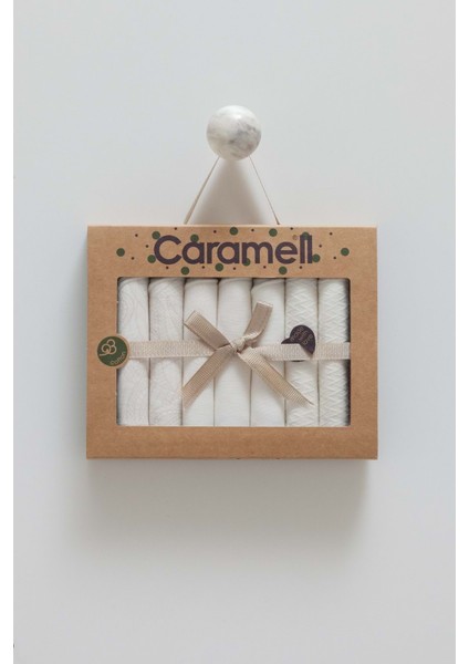 Tıny Lace 7li Bebe Mendil - Caramell - MND1894 - Ekru - St - MND1894-EKRU-ST Ekru