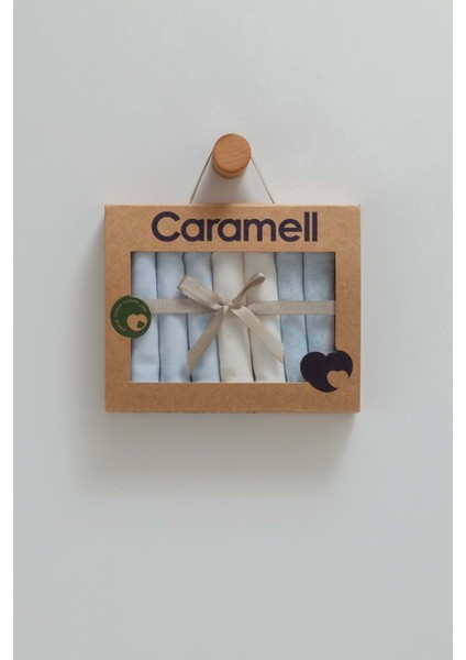 Cute Bear 7li Bebe Mendili - Caramell - MND1471 - Mavi - St - MND1571-MAVI-ST Mavi