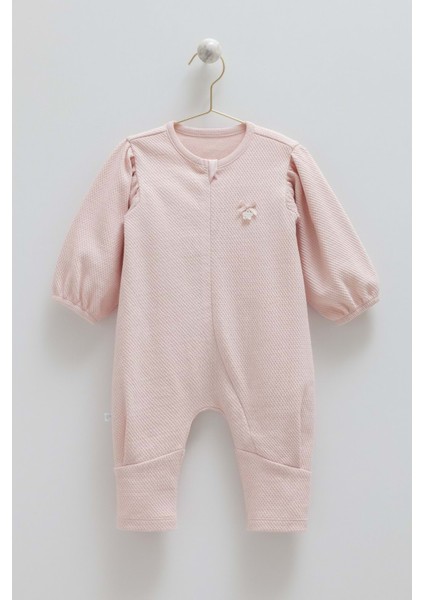 Love Feel Balon Kollu Tulum - Caramell - TK1995 - Gül Kurusu - 6 - 9 Ay - TK1995-GÜL Kurusu-6 - 9 Ay Gül Kurusu