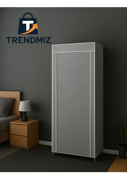 Eyfel Bez Dolap | Metal Iskeletli Kumaş Gardırop | Toz Geçirmez Fermuarlı Hurç Dolap fiyatları