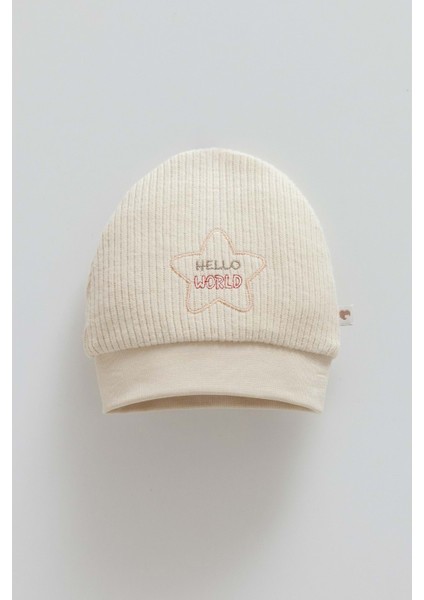 Color World Nakışlı Erkek Triko Bere - Caramell - SPE1988 - Kahverengi - 9 - 12 Ay - SPE1988-KAHVERENGI-9 - 12 Ay Kahverengi