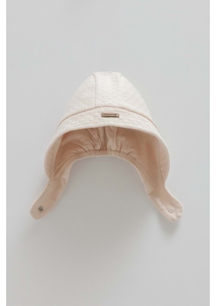 Love Hugs Çıtçıtlı Şapka - Caramell - SPK2038 - Bej - 9 - 12 Ay - SPK2038-BEJ-9 - 12 Ay Bej