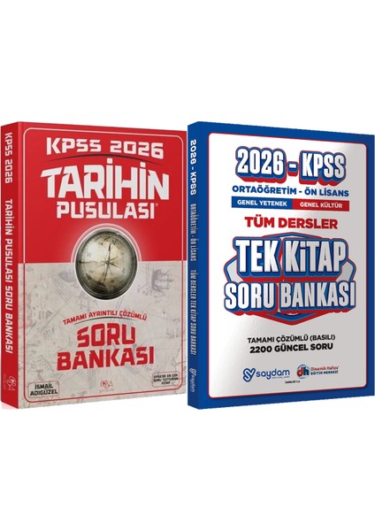 2026 Kpss Tarihin Pusulası Soru Bankası - Ortaöğretim Ön Lisans Tek Kitap Soru