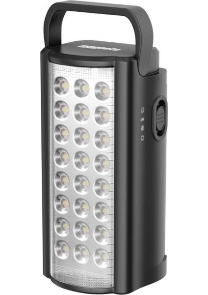 USB Şarj Çıkışlı 24 LED 80 Saat Akülü Şarjlı Işıldak (4887)