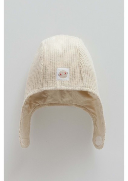 Color World Kulaklı Triko Şapka - Caramell - SPE2076 - Kahverengi - 9 - 12 Ay - SPE2076-KAHVERENGI-9 - 12 Ay Kahverengi