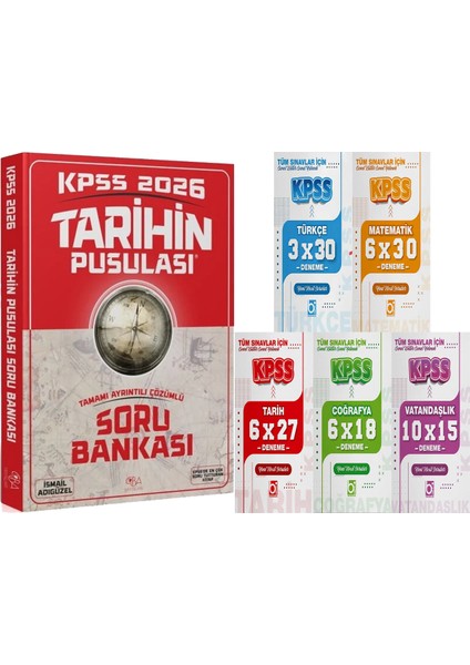 2026 Kpss Tarihin Pusulası Soru Bankası - 5 Ders 31 Deneme