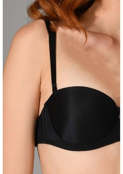 3520 Destekli Straplez Elastan Micro Dolgulu Sütyen Siyah modelleri