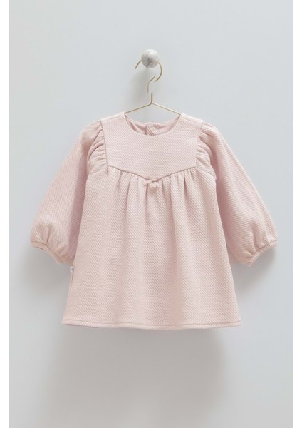 Love Feel Balon Kollu Elbise - Caramell - ELB1998 - Gül Kurusu - 6 - 9 Ay - ELB1998-GÜL Kurusu-6 - 9 Ay Gül Kurusu