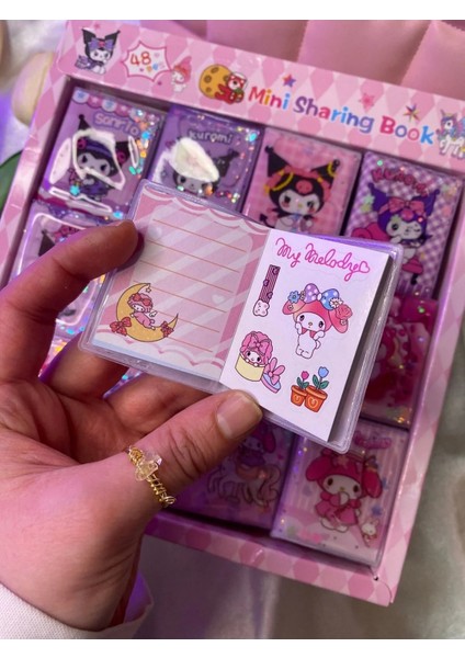 Kuromi My Melody Sanrio 1 Adet Mini Sulu Defter Stickerlı Defter fiyatları
