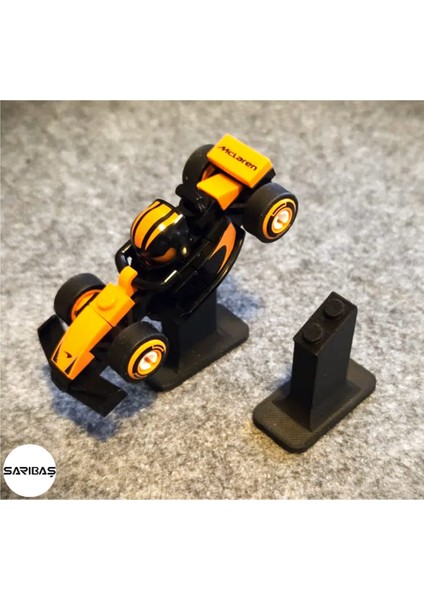 71049 - Mini F1 Koleksiyonluk Yarış Arabaları 3'lü Sergi Standı modelleri