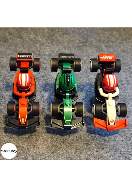71049 - Mini F1 Koleksiyonluk Yarış Arabaları 3'lü Sergi Standı indirimleri