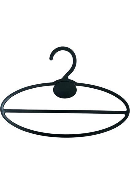 Plastik Şal Eşarp Askısı, Siyah Renk, 50 Adet, 22X9 cm