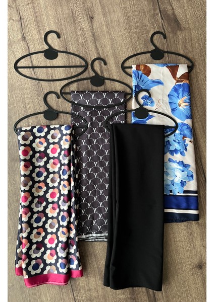 Plastik Şal Eşarp Askısı, Siyah Renk, 50 Adet, 22X9 cm indirimleri