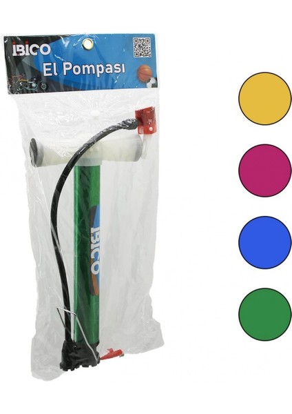 Iran El Pompası Metal Gövde Plastik Kol - Altlık 30CM Top - Bisiklet - Motor (4887)